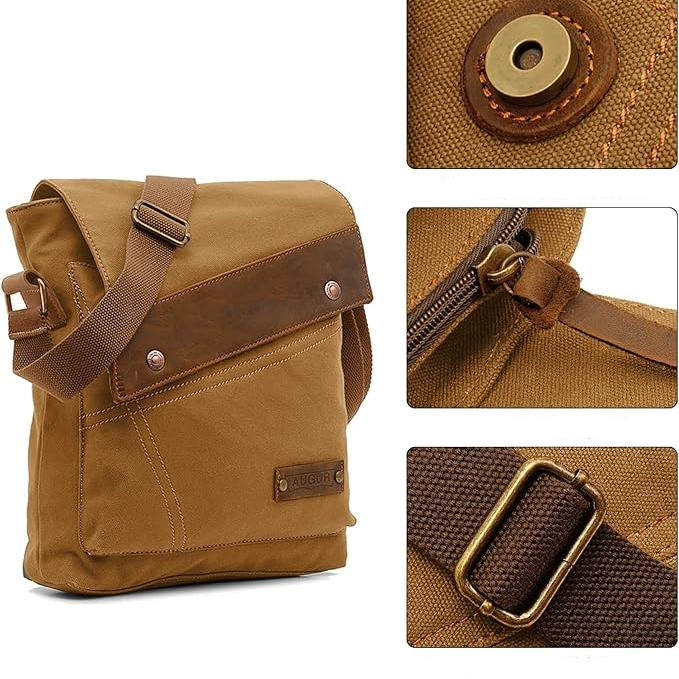 Mason | Men's Vintage Small Canvas Crossbody Messenger Bag