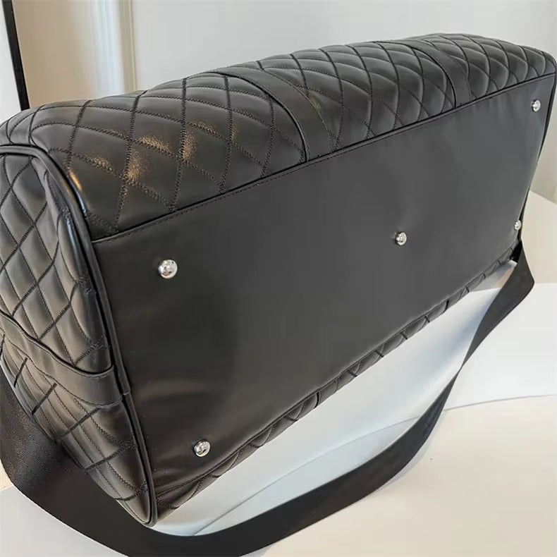 Chloe | Elegant Quilted Overnight Garment Travel Duffle Bag