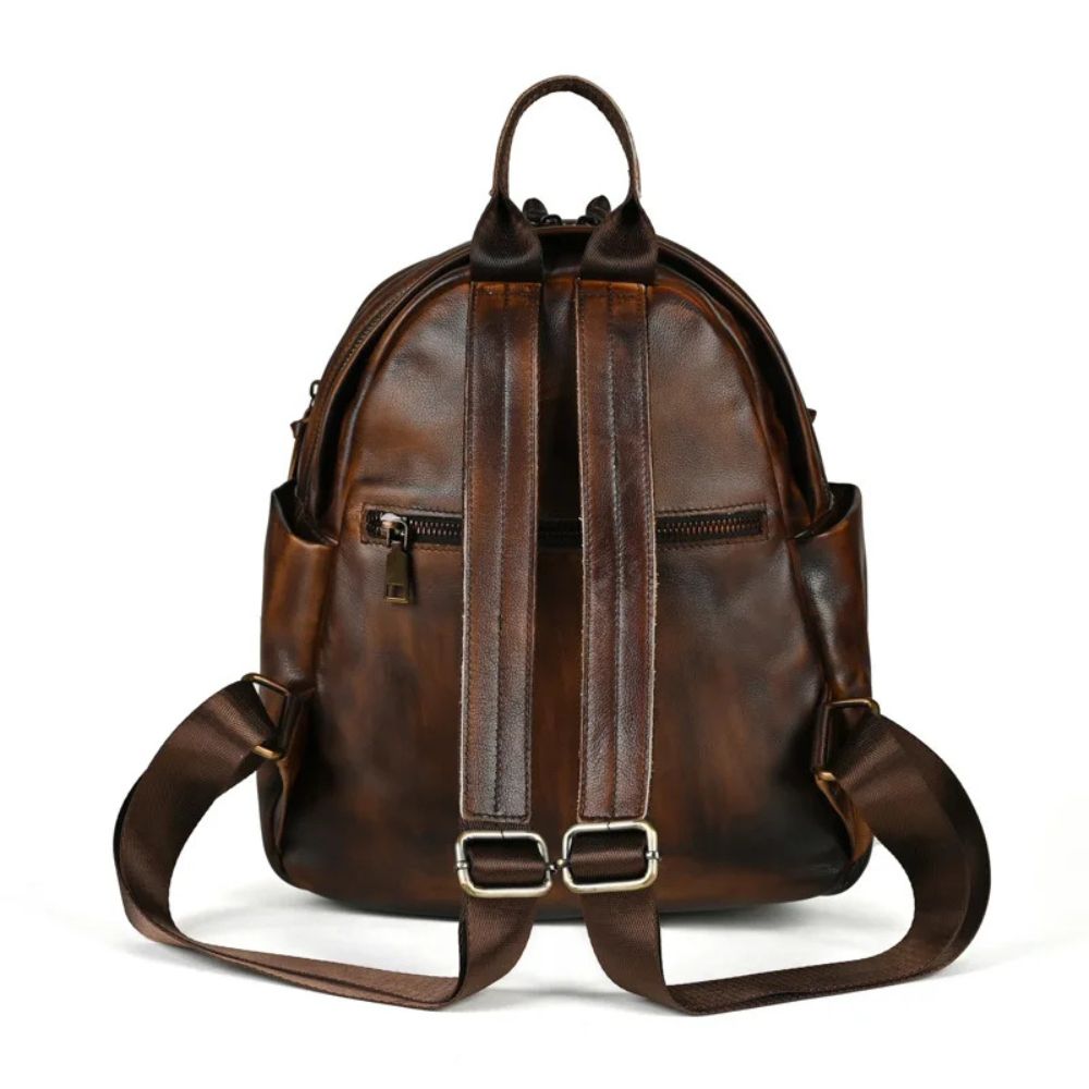 Women's Vintage Leather Travel Backpack