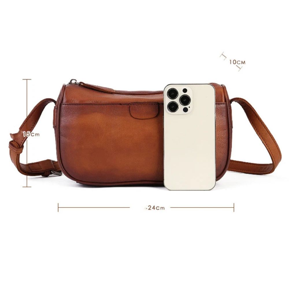 Carmen | Women's Vintage Genuine Leather Small Crossbody Bag