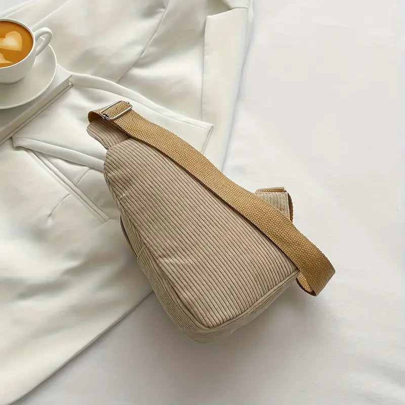 Olivia | Women's Vintage Corduroy Small Crossbody Sling Bag