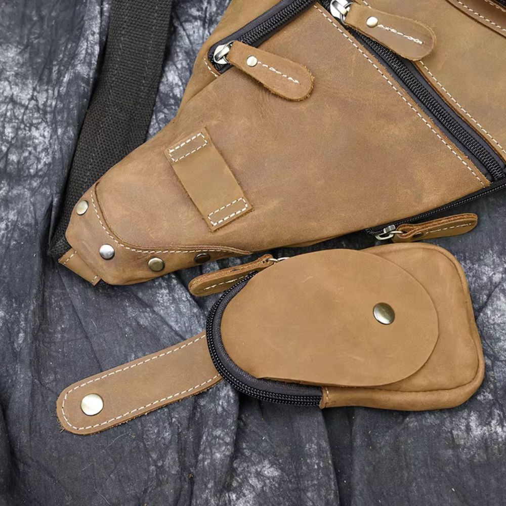 Theo | Men's Leather Travel Crossbody Bag