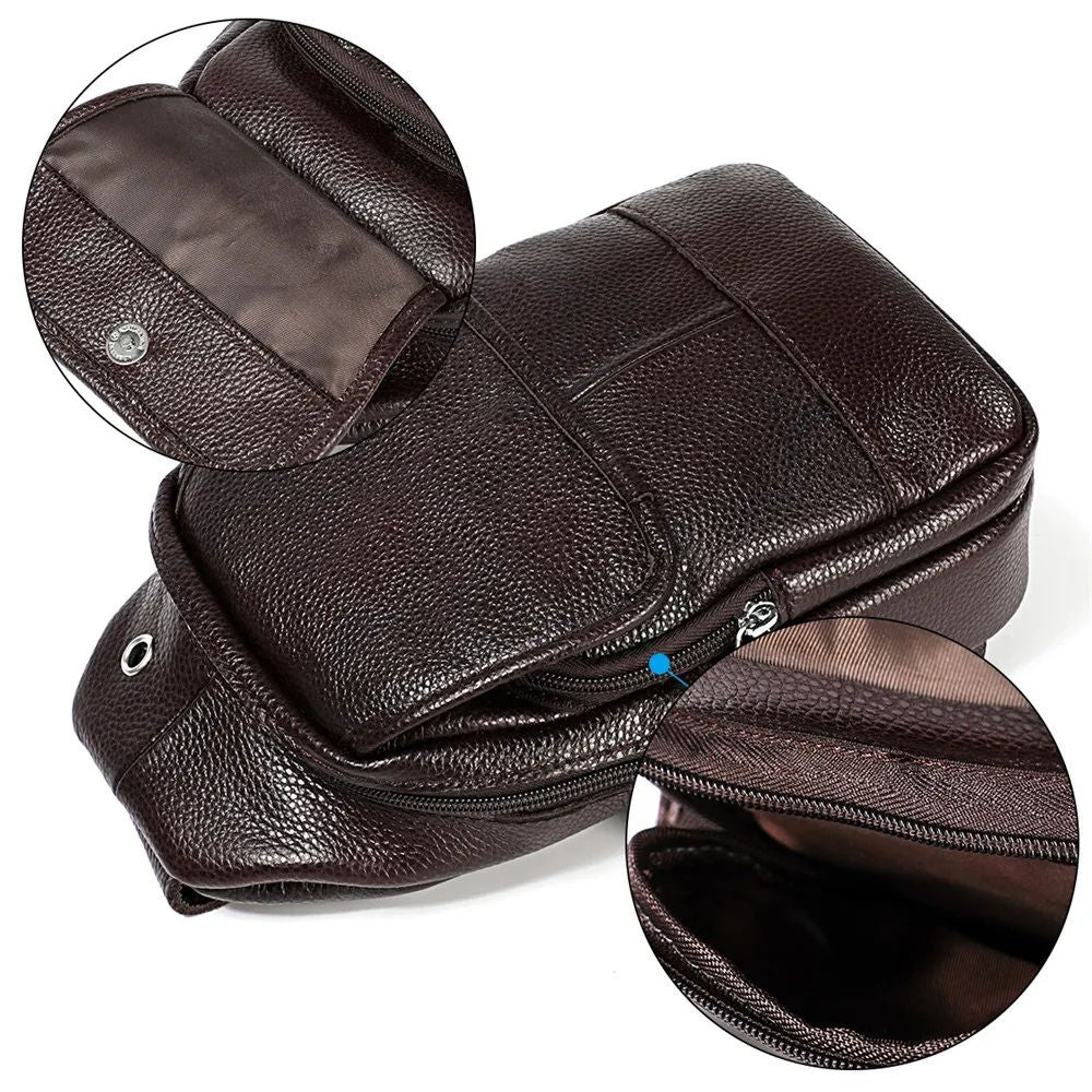 Mckenzie | Men's Leather Luxury Crossbody Travel Bag