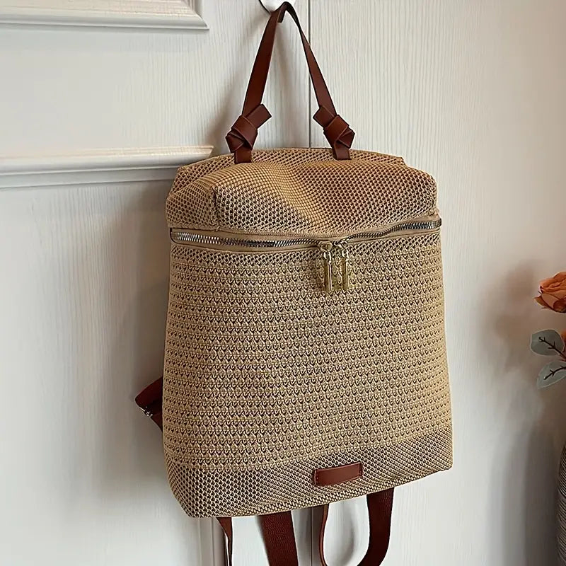 Colleen | Women's Chic Woven Backpack