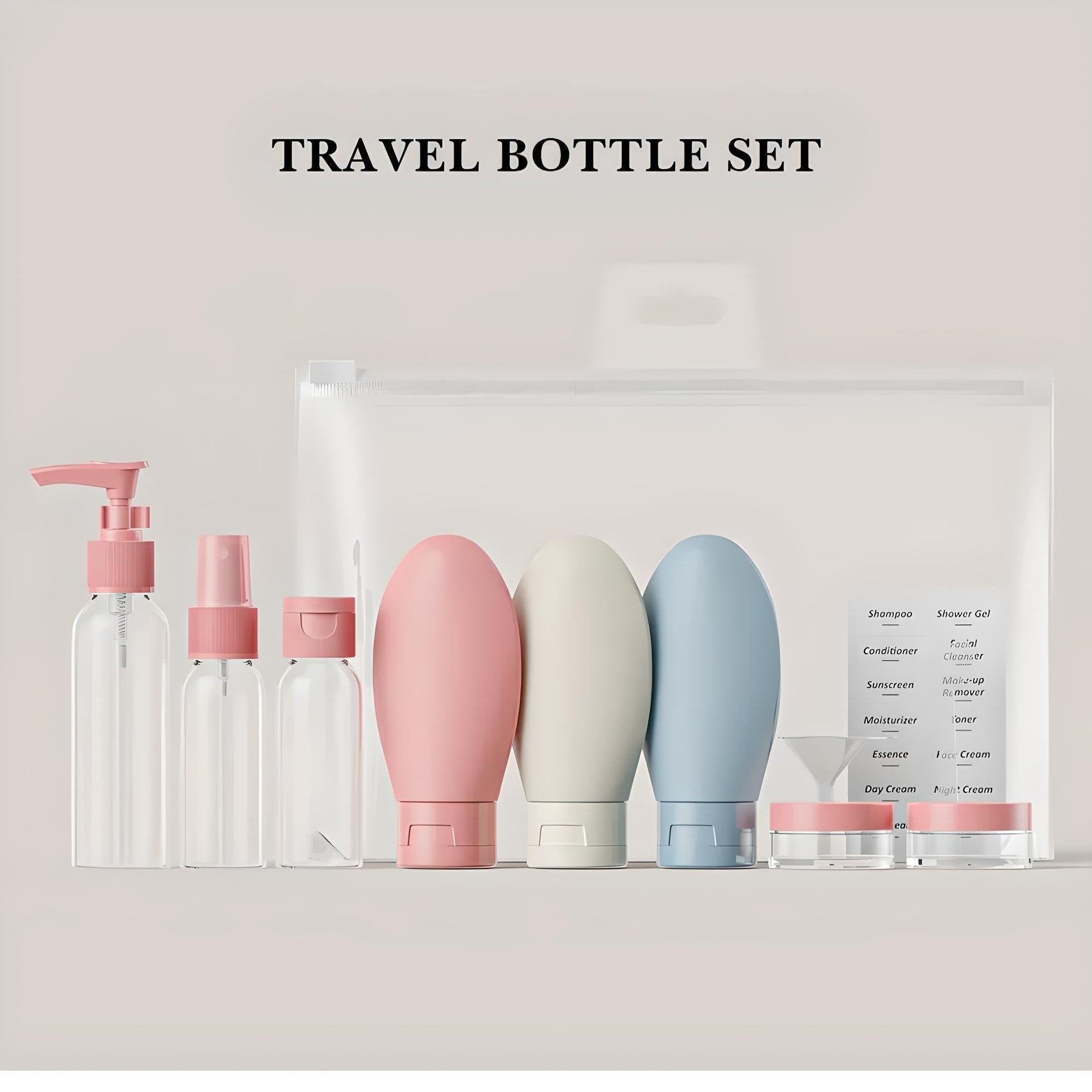 Complete Travel Toiletries Set | 11pc Set