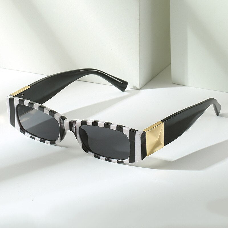 Vintage Small Frame Square Sunglasses Women For Men Fashion Luxury Brand Designer Trend Travel Punk Sun Glasses UV400