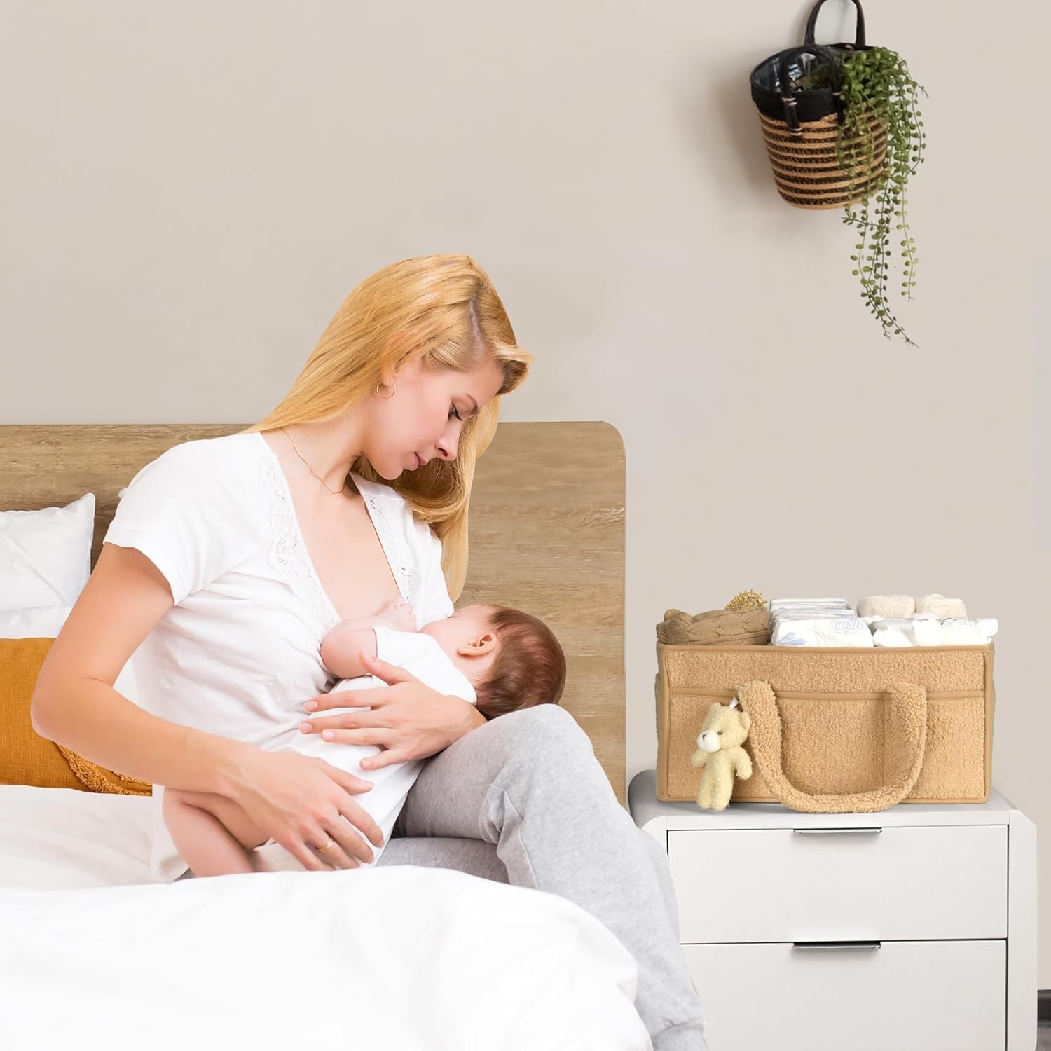 Nappy Caddy Organizer for Diapers, Wipes and Nursery Essentials