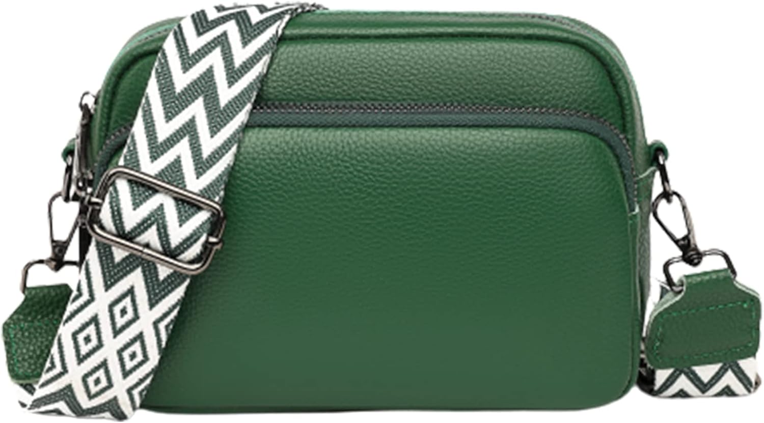 Sophia | Chic Leather Crossbody Camera Bag with Guitar Strap