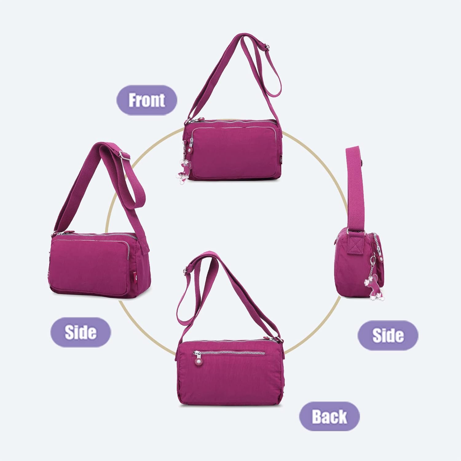 Women's Travel-Ready Secure Crossbody Bag