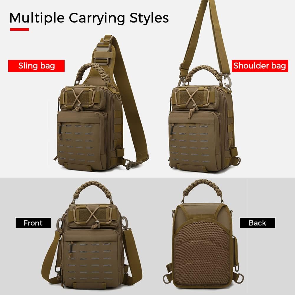 Compact Fishing Sling Bag with Organised Gear Compartments