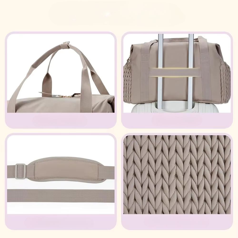 Carter | Men's Large Nylon Gym Travel Duffle Bag with Waterproof Pad