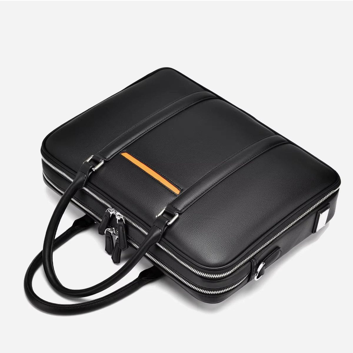 Manhattan | Leather Business Laptop Briefcase Crossbody Handbag