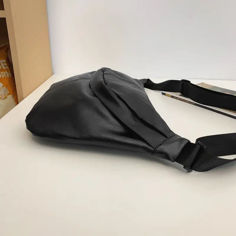 Mason | Men's Retro Leather Large Crossbody Chest Travel Bag