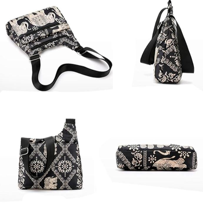 Nicole | Women's Nylon Multi-Pocket Travel Crossbody Messenger Bag