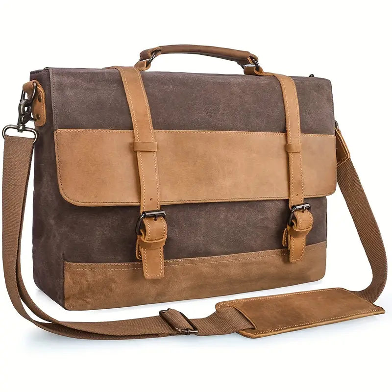 Thomas | Men's Vintage Water-Resistant Canvas Crossbody Messenger Travel Bag