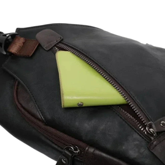 Men's Vintage Leather Crossbody Bag