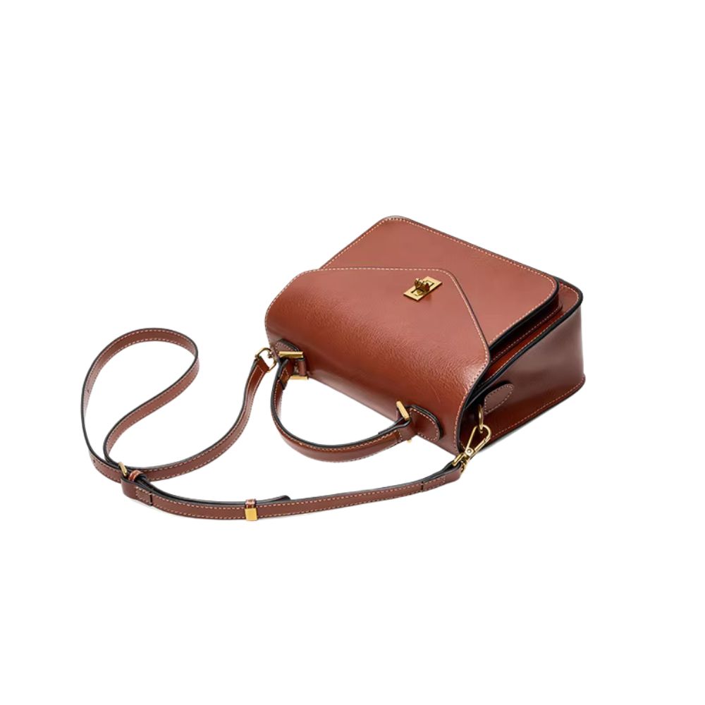 Mariana | Women's Compact Leather Small Satchel Crossbody Handbag