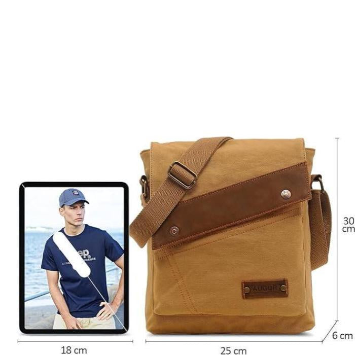 Mason | Men's Vintage Small Canvas Crossbody Messenger Bag