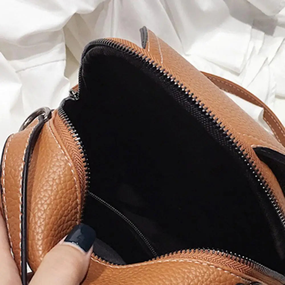 Ava | Women's Mini Flap Leather Crossbody Sling Handbag Backpack with Top Handle