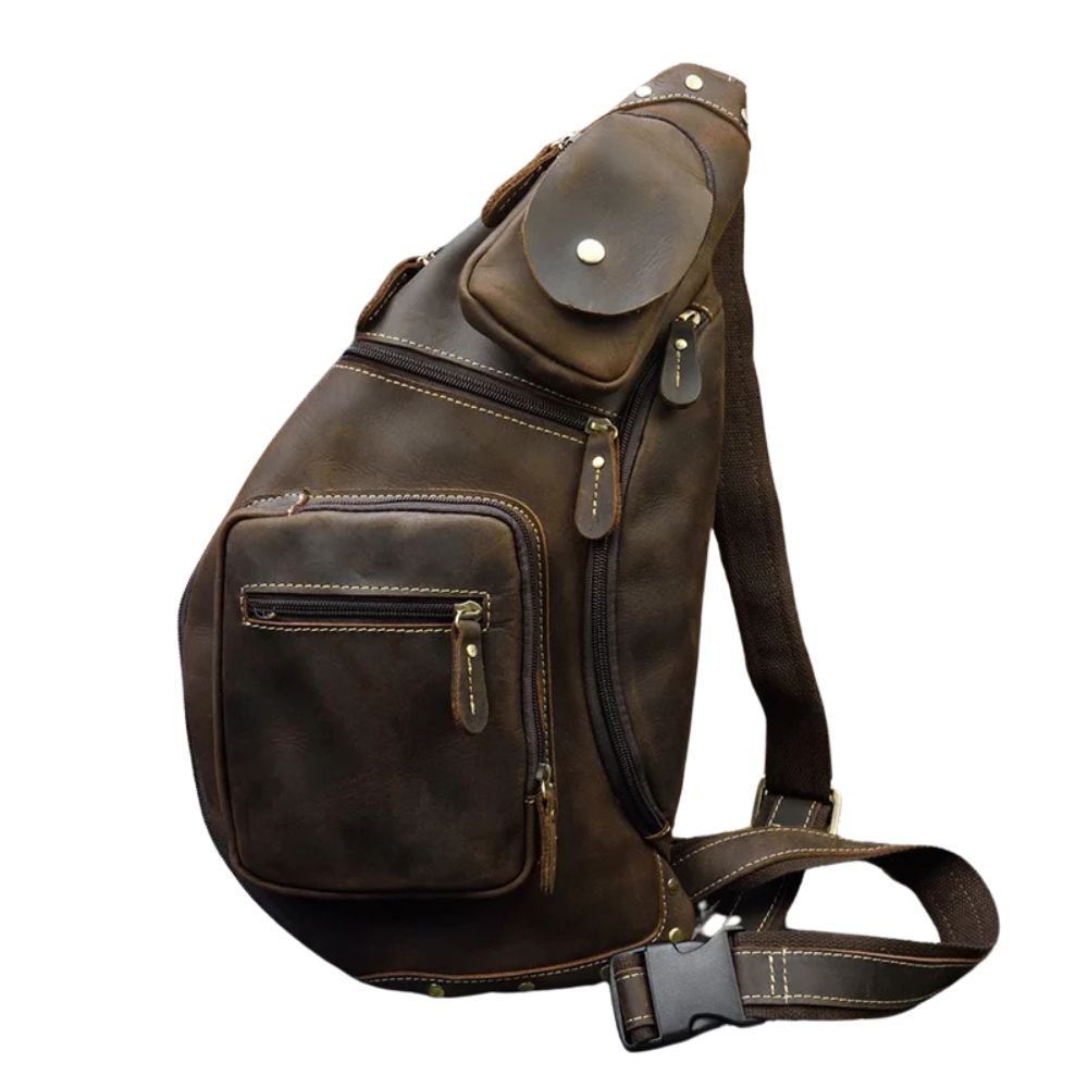 Theo | Men's Leather Travel Crossbody Bag