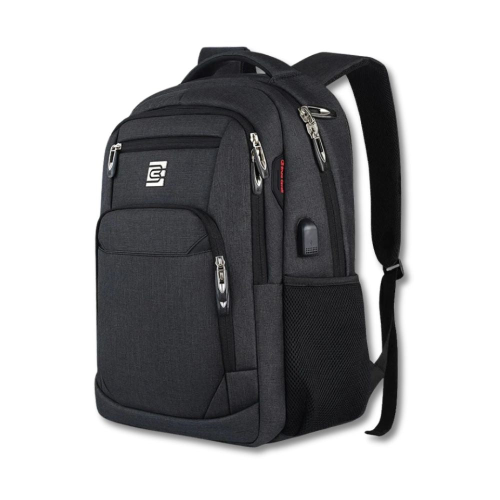 Slim Business Laptop Travel Hiking Backpack with USB Port
