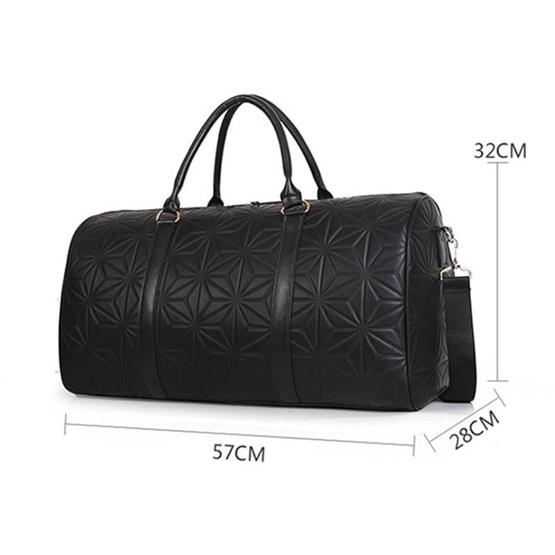 Women's Large Capacity Leather Duffle Bag