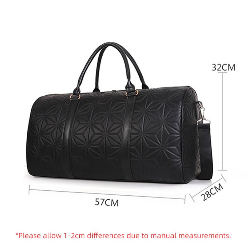 Large Capacity Leather Duffle Bag