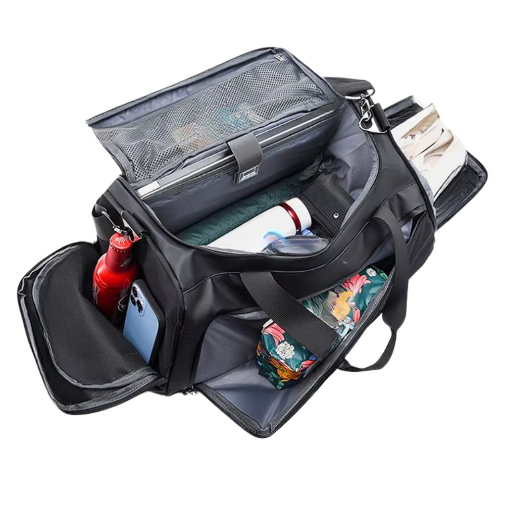 40L Unisex Waterproof Gym Sports Travel Duffle Backpack Bag