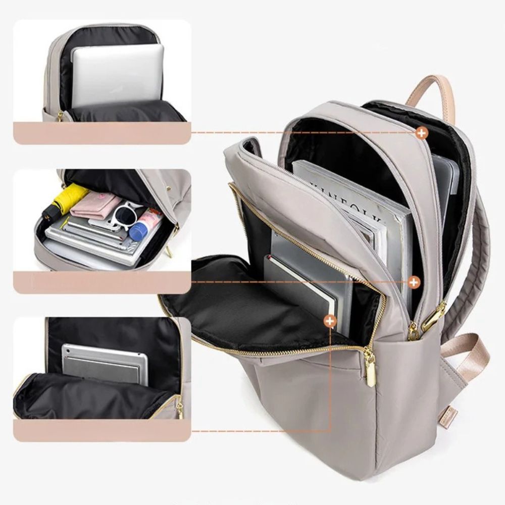 Women's Waterproof Nylon Laptop Travel Backpack