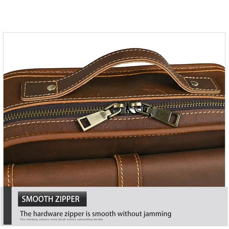 Henry | Men's Retro Leather Small Crossbody Messenger Handbag