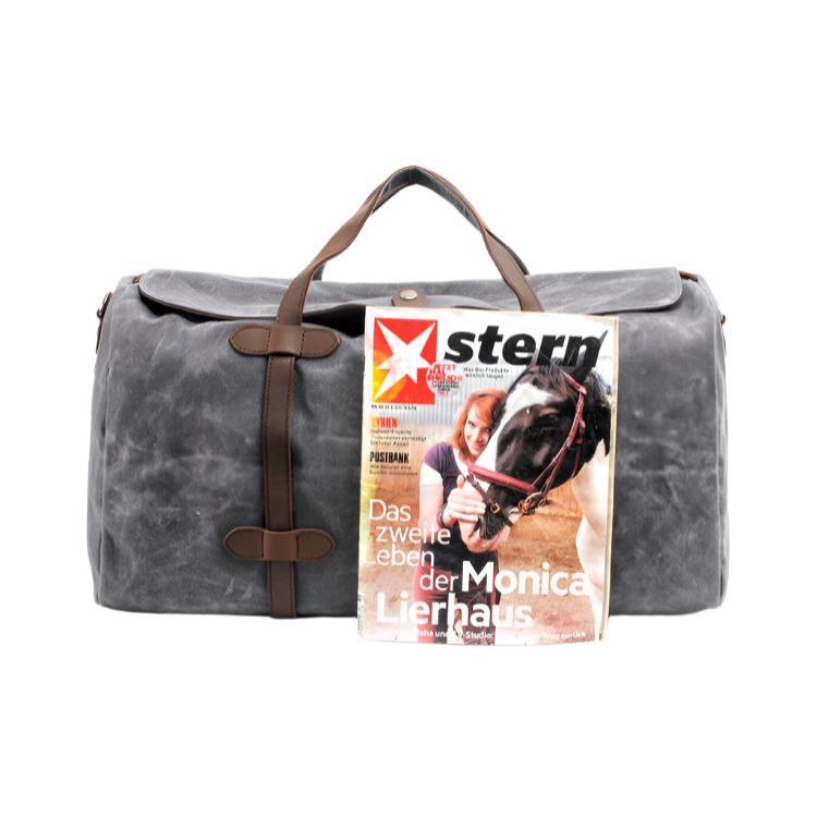 Henry | Waxed Waterproof Canvas Large Travel Garment Sports Duffle Bag