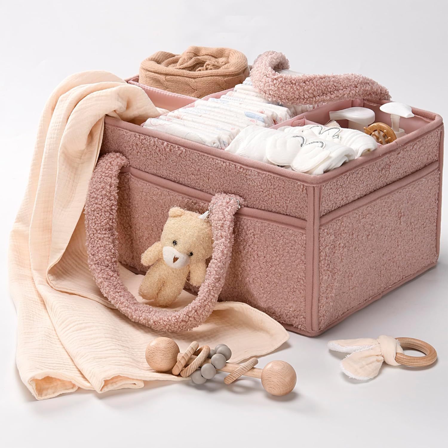 Nappy Caddy Organizer for Diapers, Wipes and Nursery Essentials
