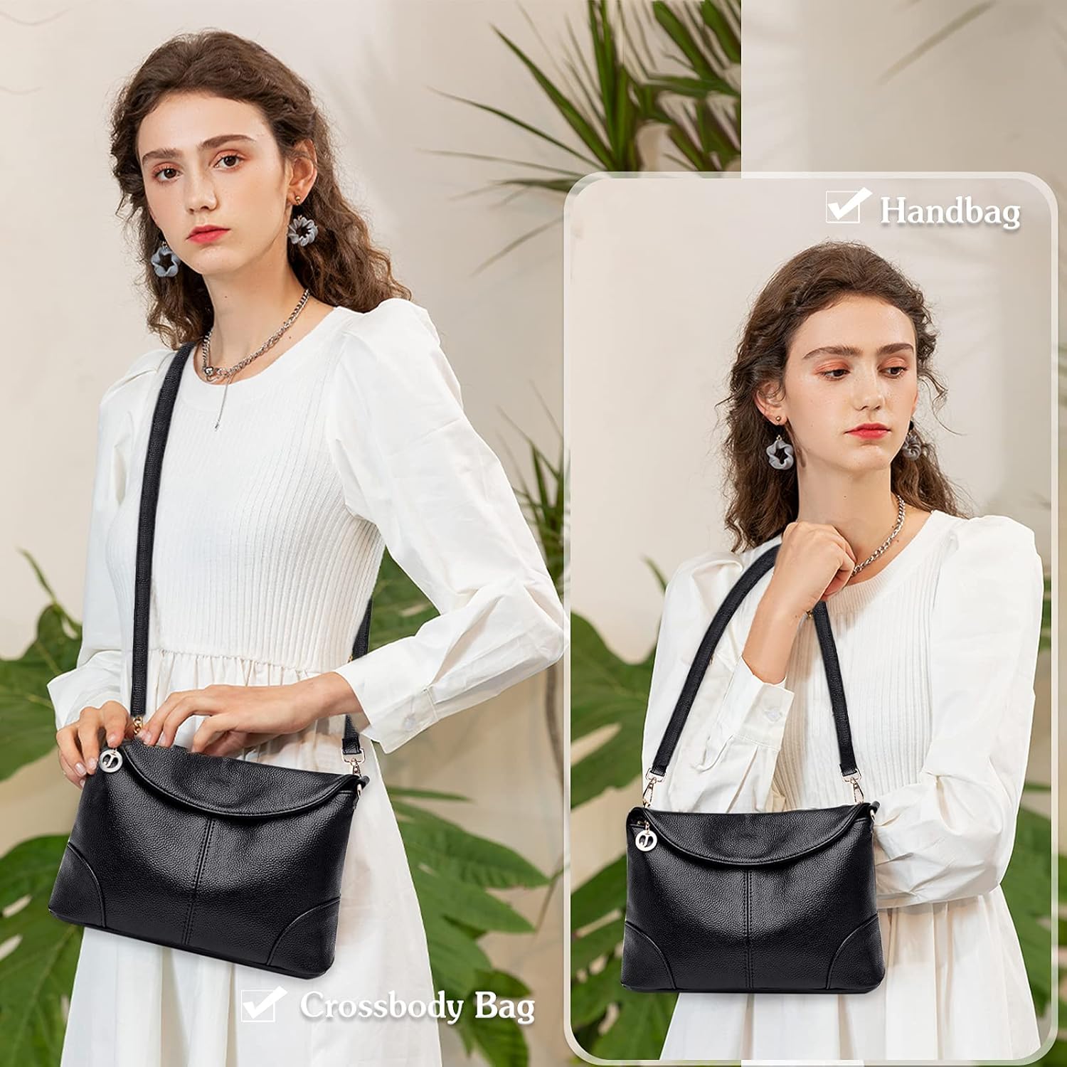 Ava | Chic Leather Anti-Theft Crossbody Handbag