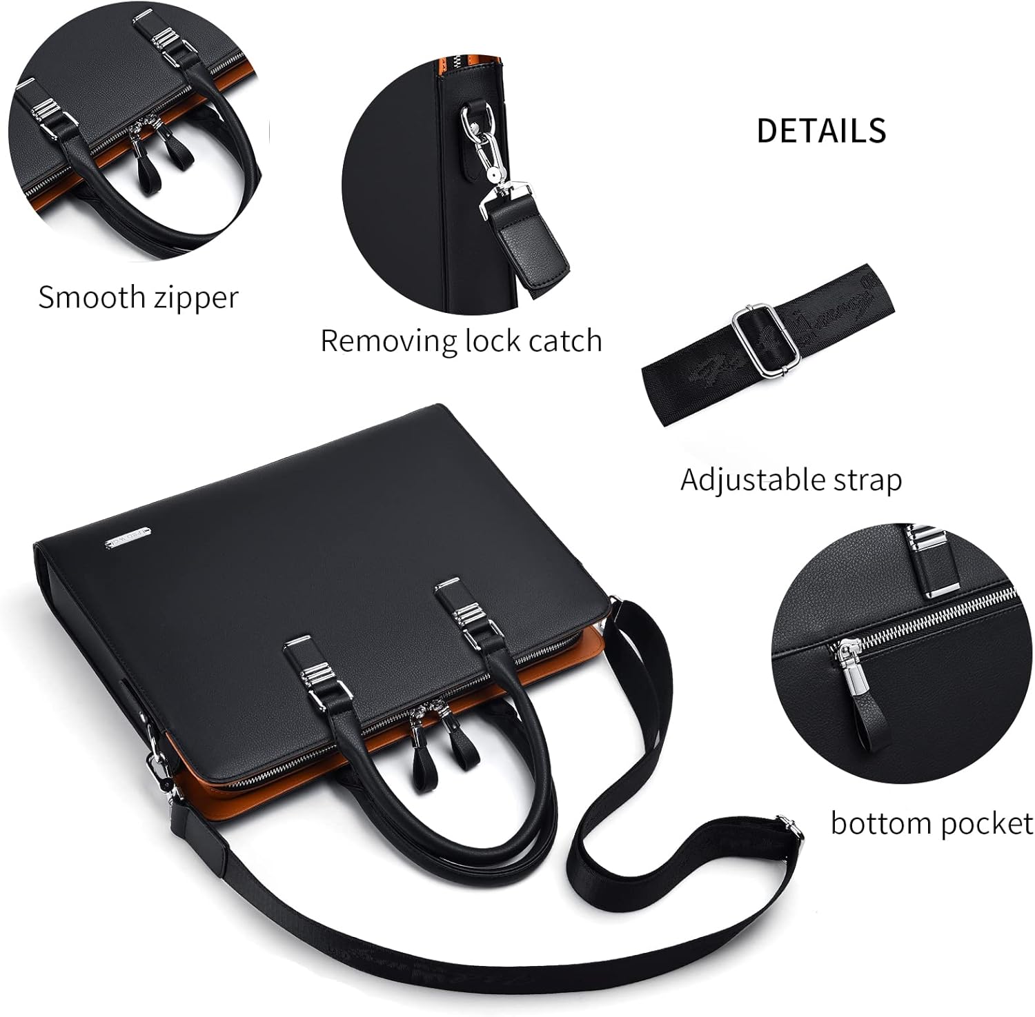 Professional Multi-Compartment Business Briefcase with Smart Storage