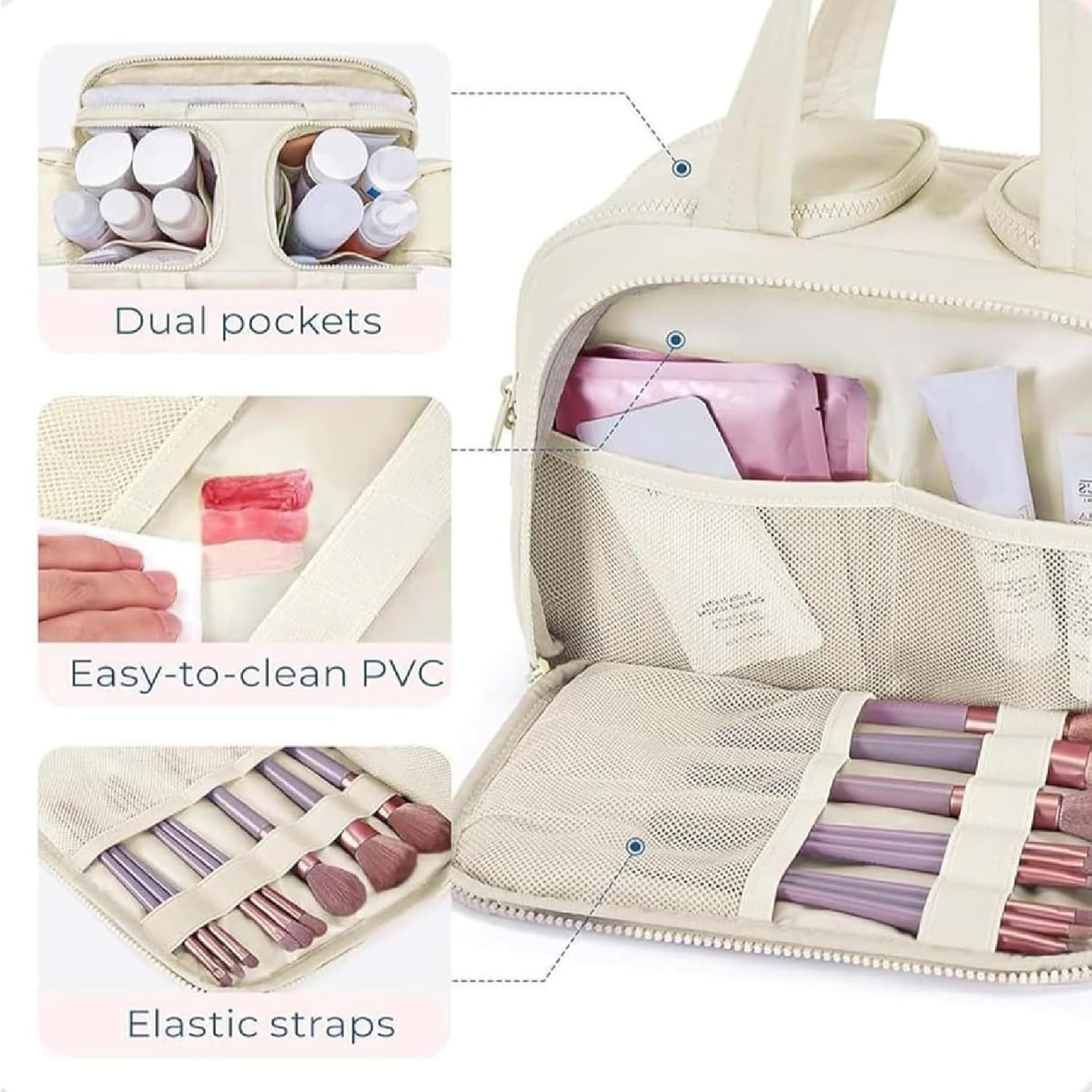 Travel Cosmetic Bag Large Waterproof Makeup and Toiletry Organizer