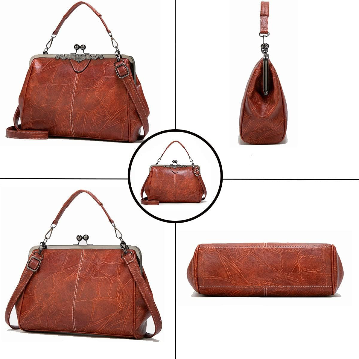Luna | Women's Timeless Kiss-Lock Crossbody