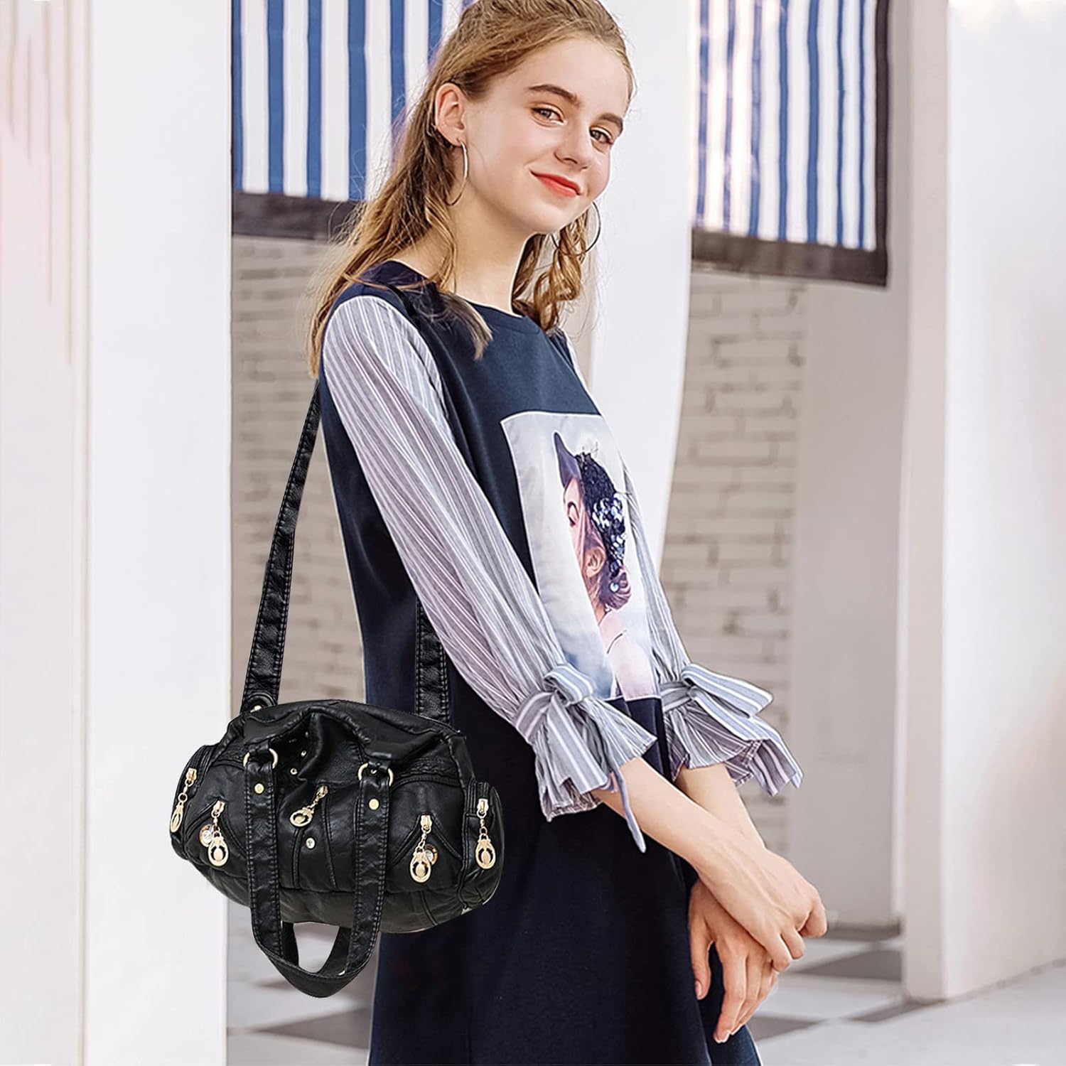 Gianna | Women's Chic Crossbody Handbag | Multi-Pocket Design