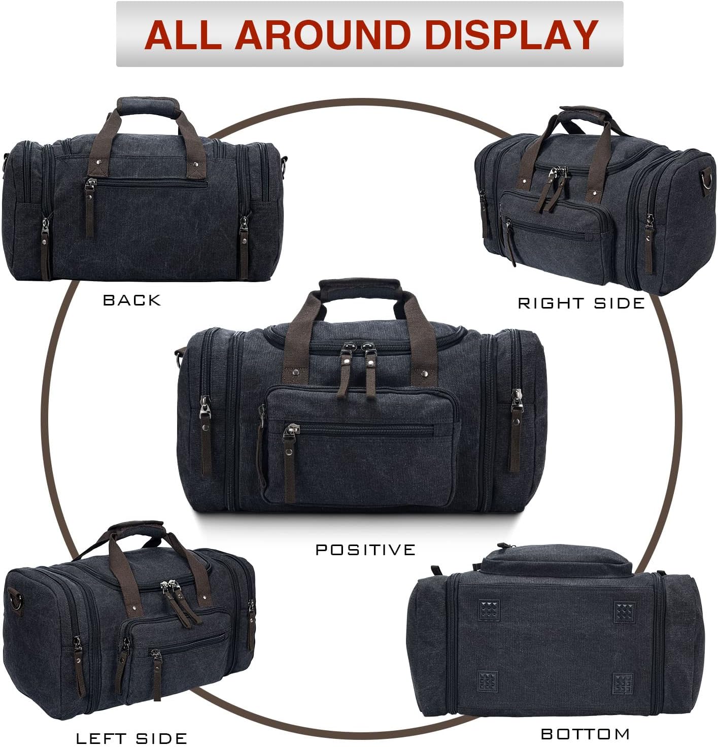 Canvas Expandable Weekender Duffle