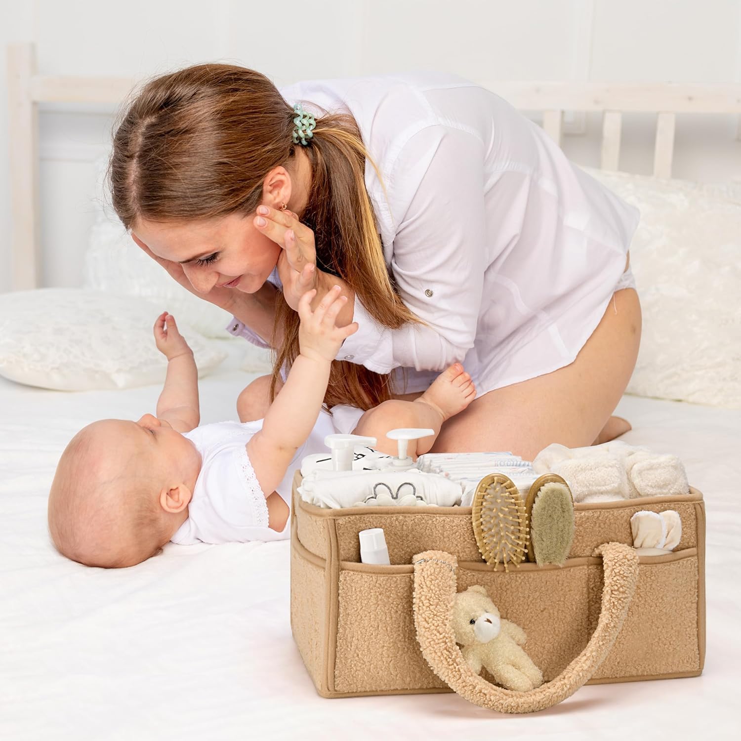Nappy Caddy Organizer for Diapers, Wipes and Nursery Essentials
