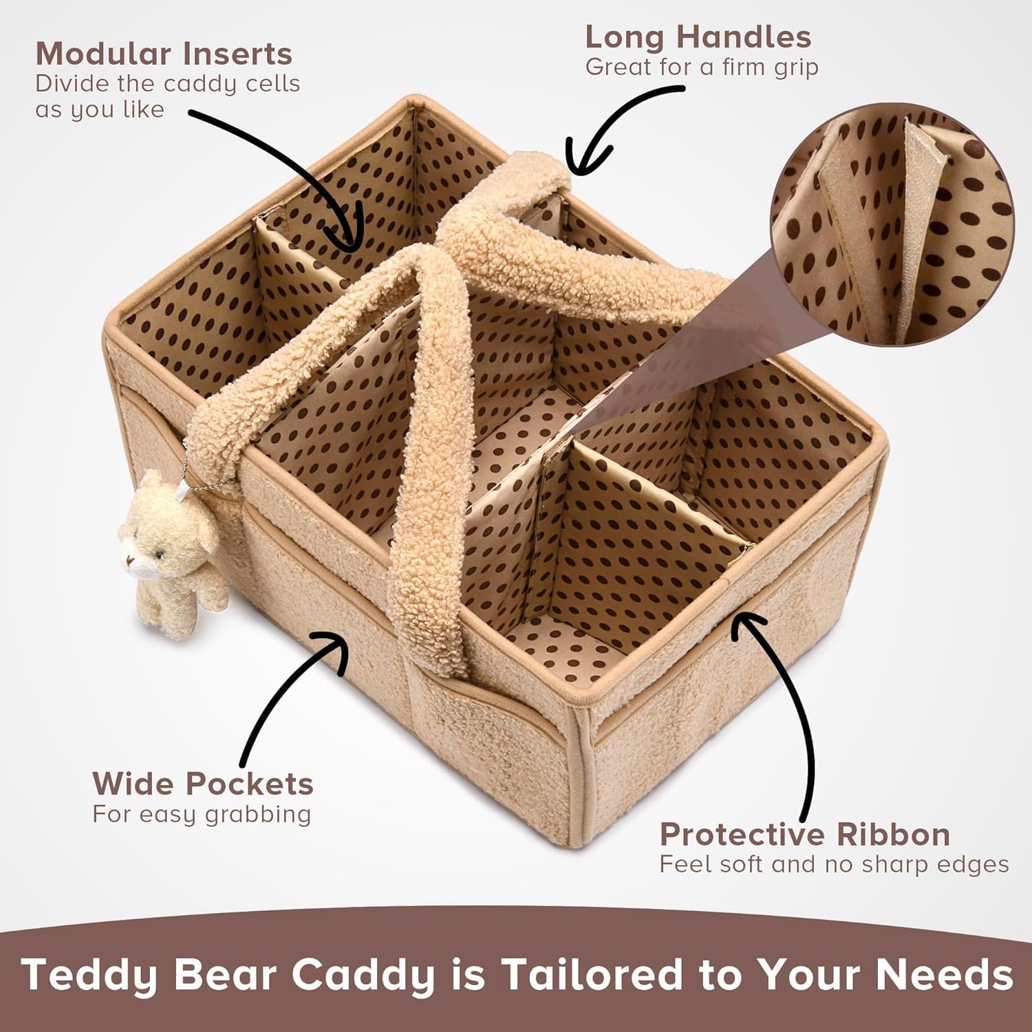 Nappy Caddy Organizer for Diapers, Wipes and Nursery Essentials