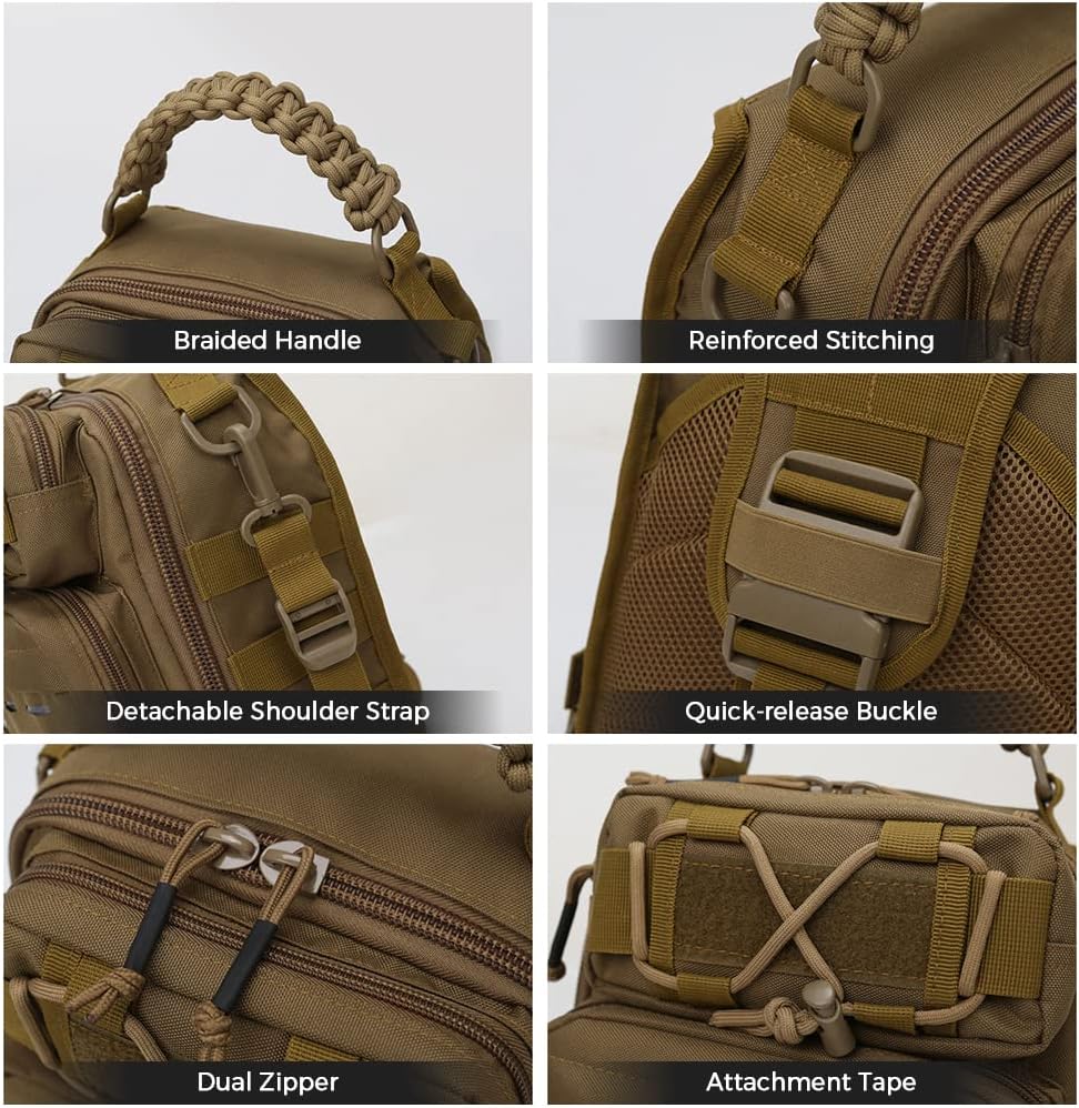 Compact Fishing Sling Bag with Organised Gear Compartments