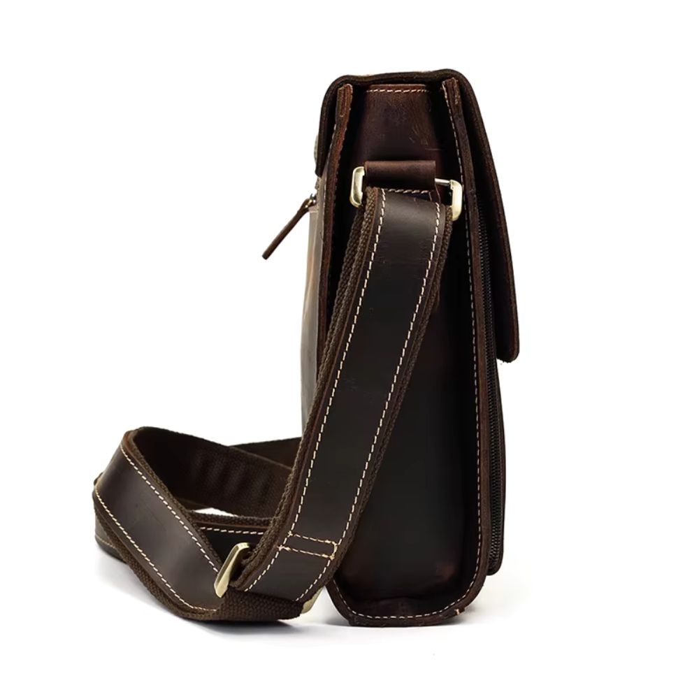 Henry | Men's Vintage Leather Small Satchel Crossbody Bag