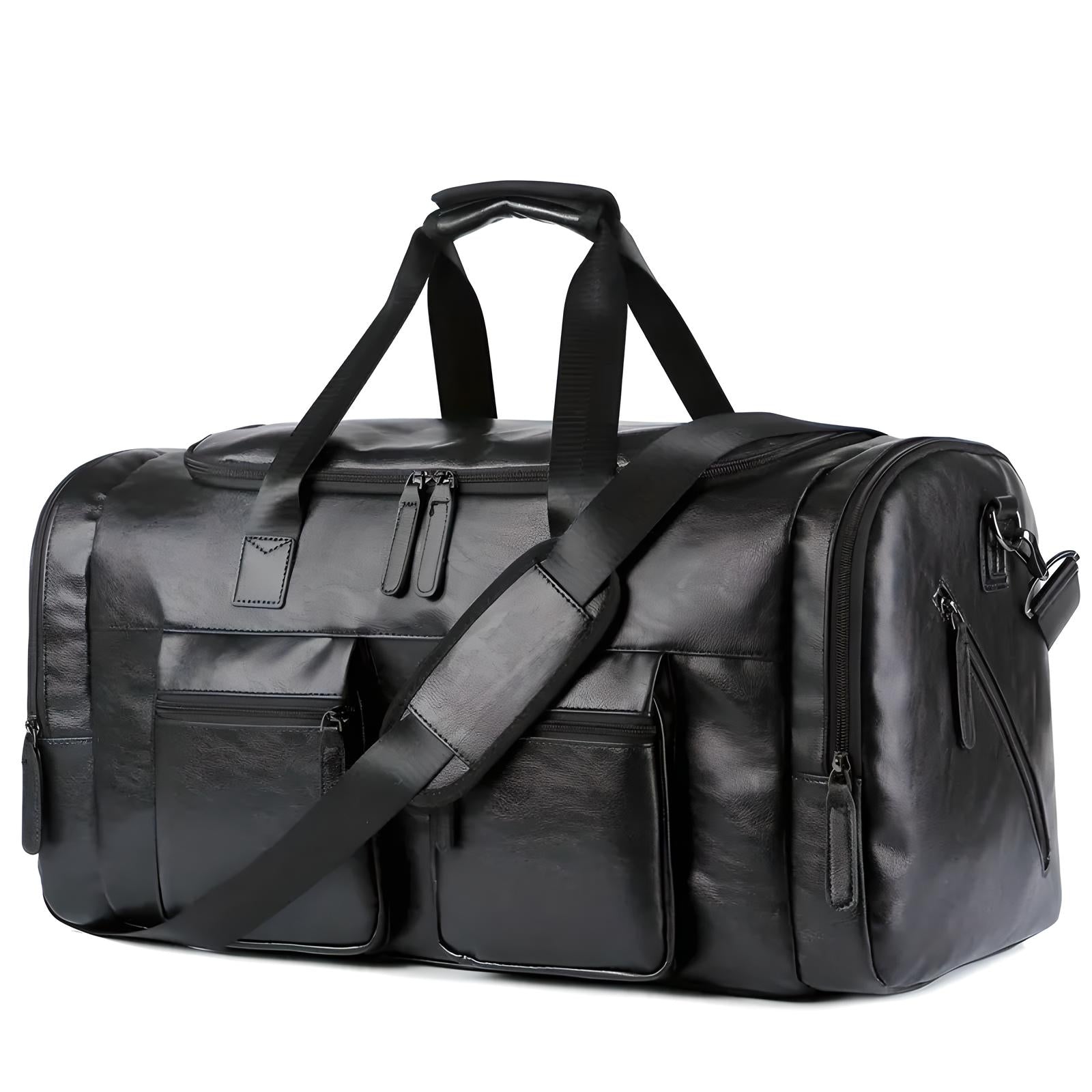 Classy Mens Leather Duffle Bag