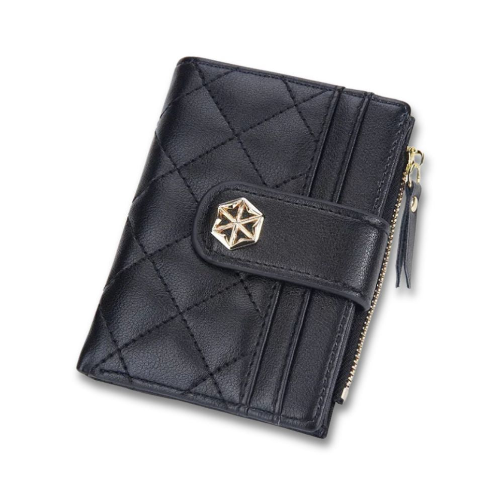 Women's Leather Travel Wallet with RFID Protection