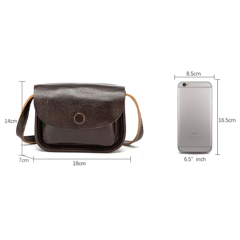 Alicia | Women's Vintage Genuine Leather Small Crossbody Bag
