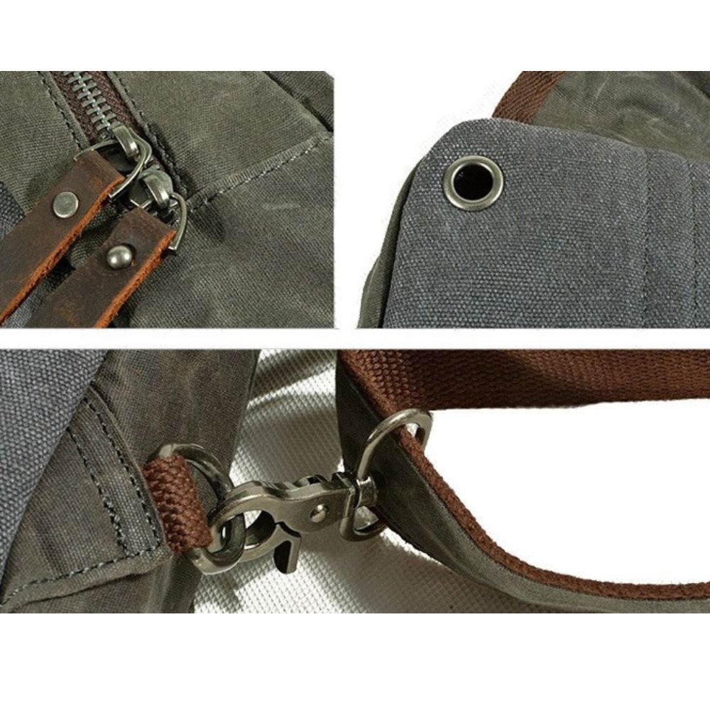 Harry | Men's Waxed Canvas Crossbody Bag