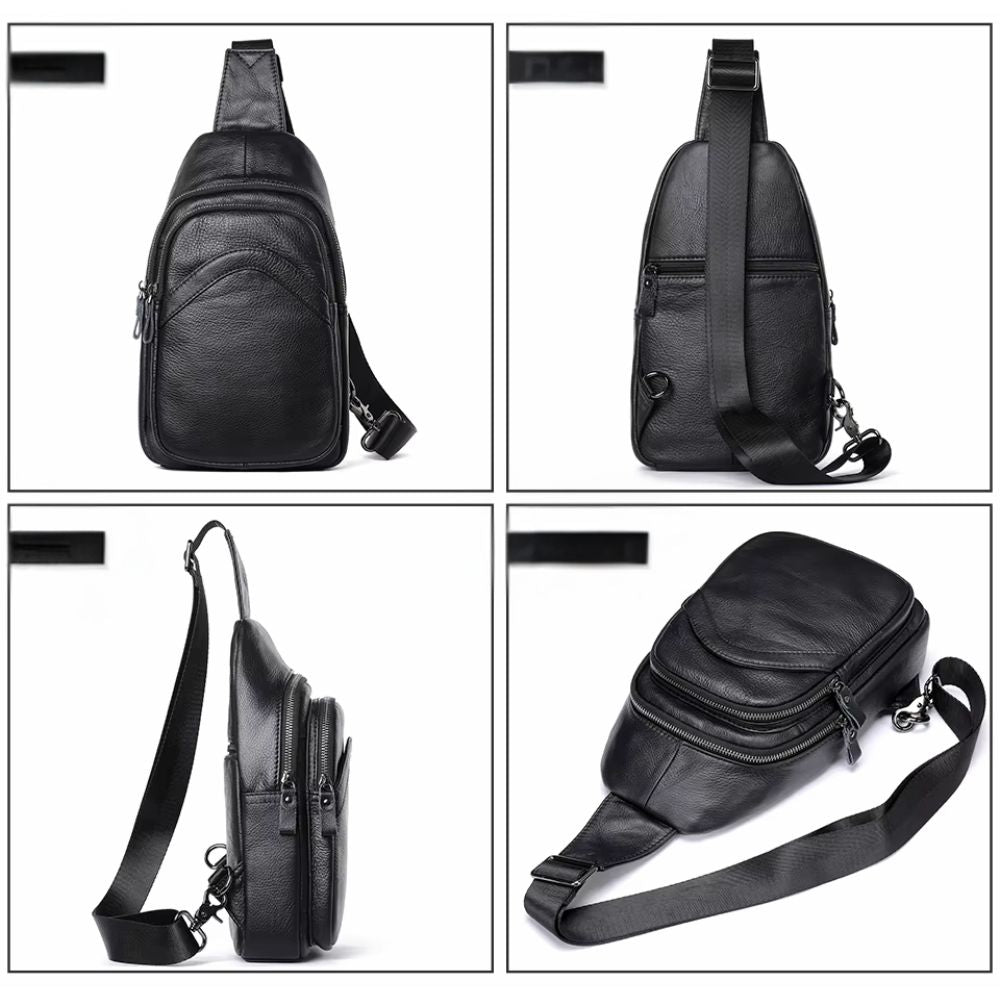 Stevie | Men's Leather Travel Crossbody Bag