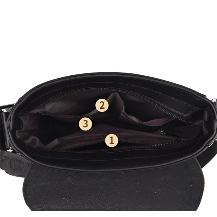 Men's Fashion PU Leather Crossbody Messenger Bag