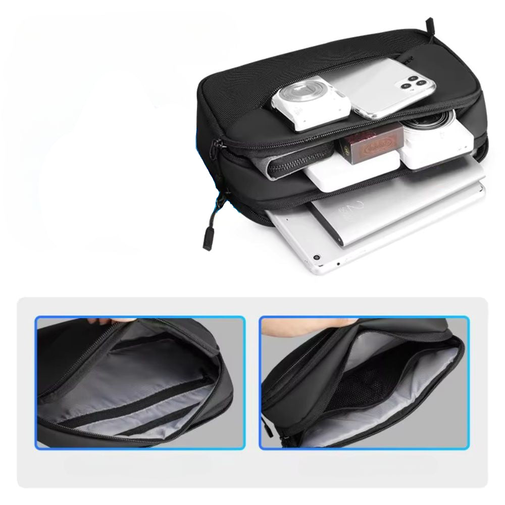 Alexis | Men's Waterproof Large Multi-Compartment Crossbody Bag