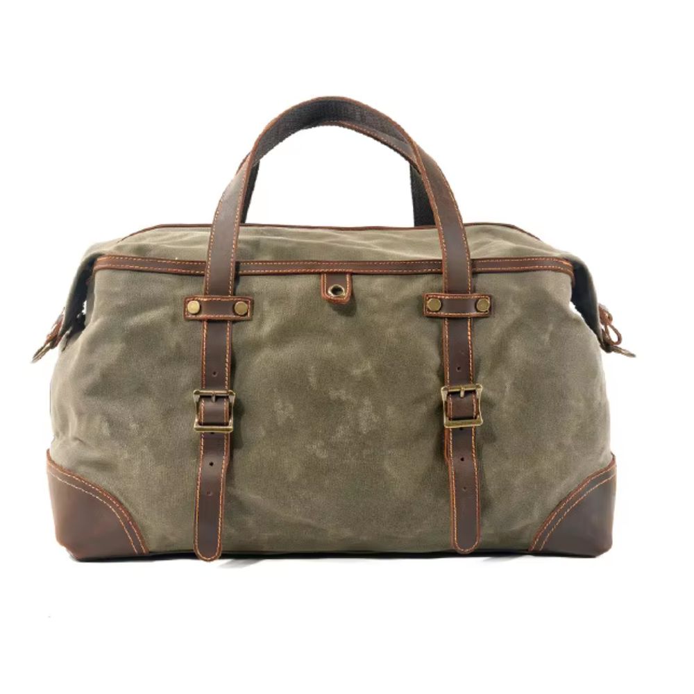 Henry | Large Waxed Canvas Travel Weekender Duffle Bag